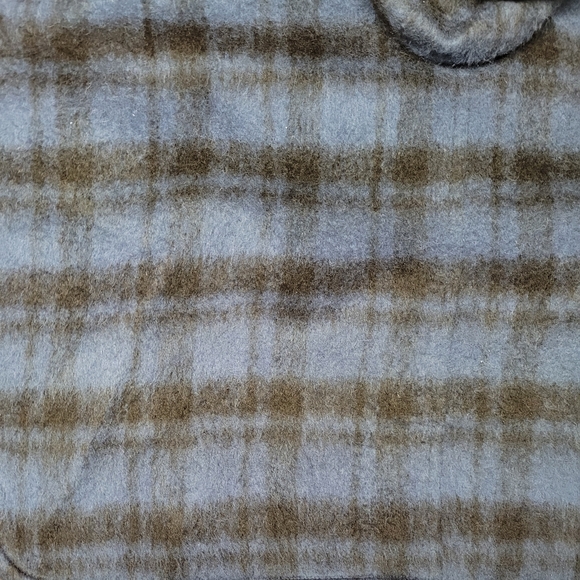 Coach Acrylic Wool Blend Plaid Poncho Hooded XS/S (A2) - Picture 8 of 8